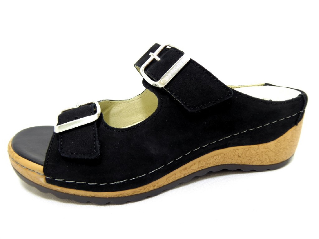 WALDLÄUFER Komfort Sandalen schwarz Hanila