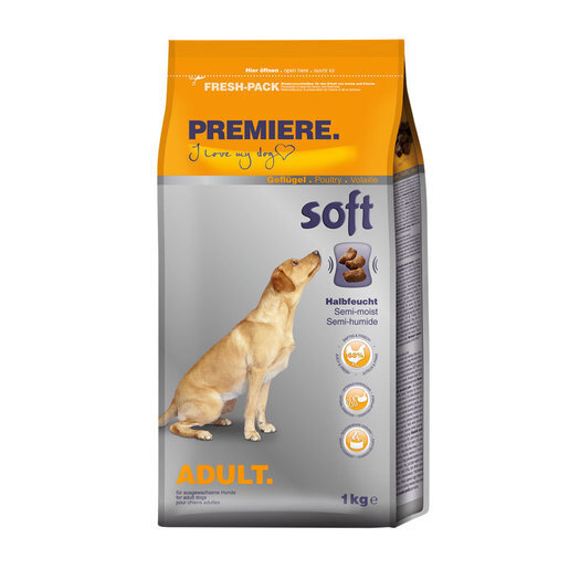 PREMIERE Hundetrockenfutter PREMIERE Soft Geflügel 1kg
