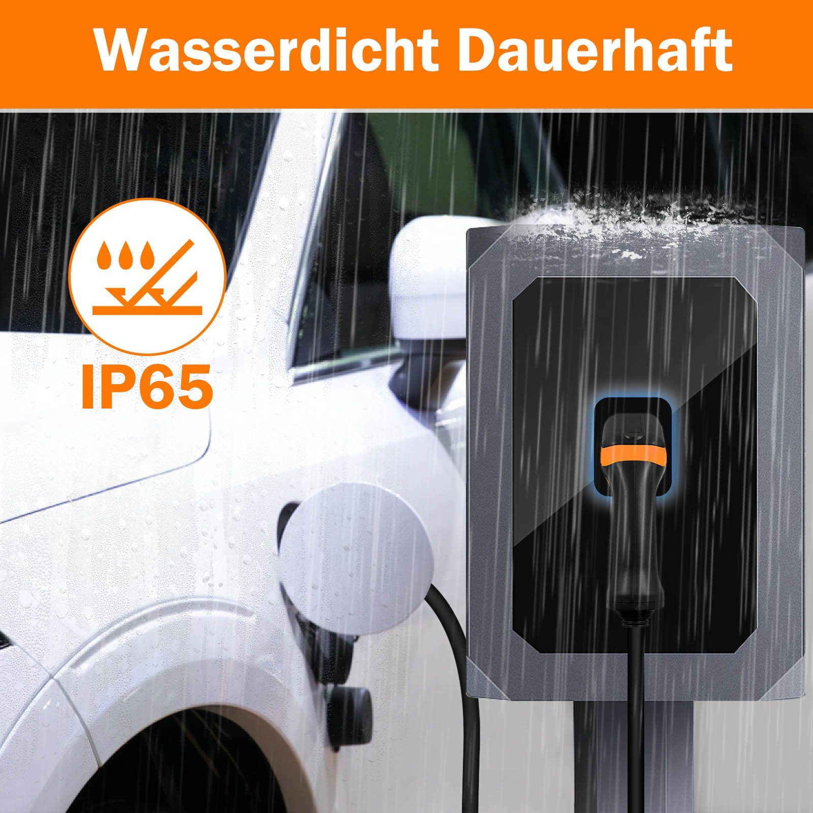 GLIESE Elektroauto-Ladestation Typ 2 Ladekabel 3 Phasig 5m