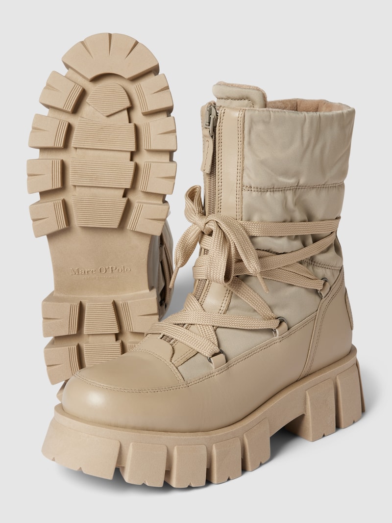 Boots mit Plateausohle Modell 'LISBETH' in taupe