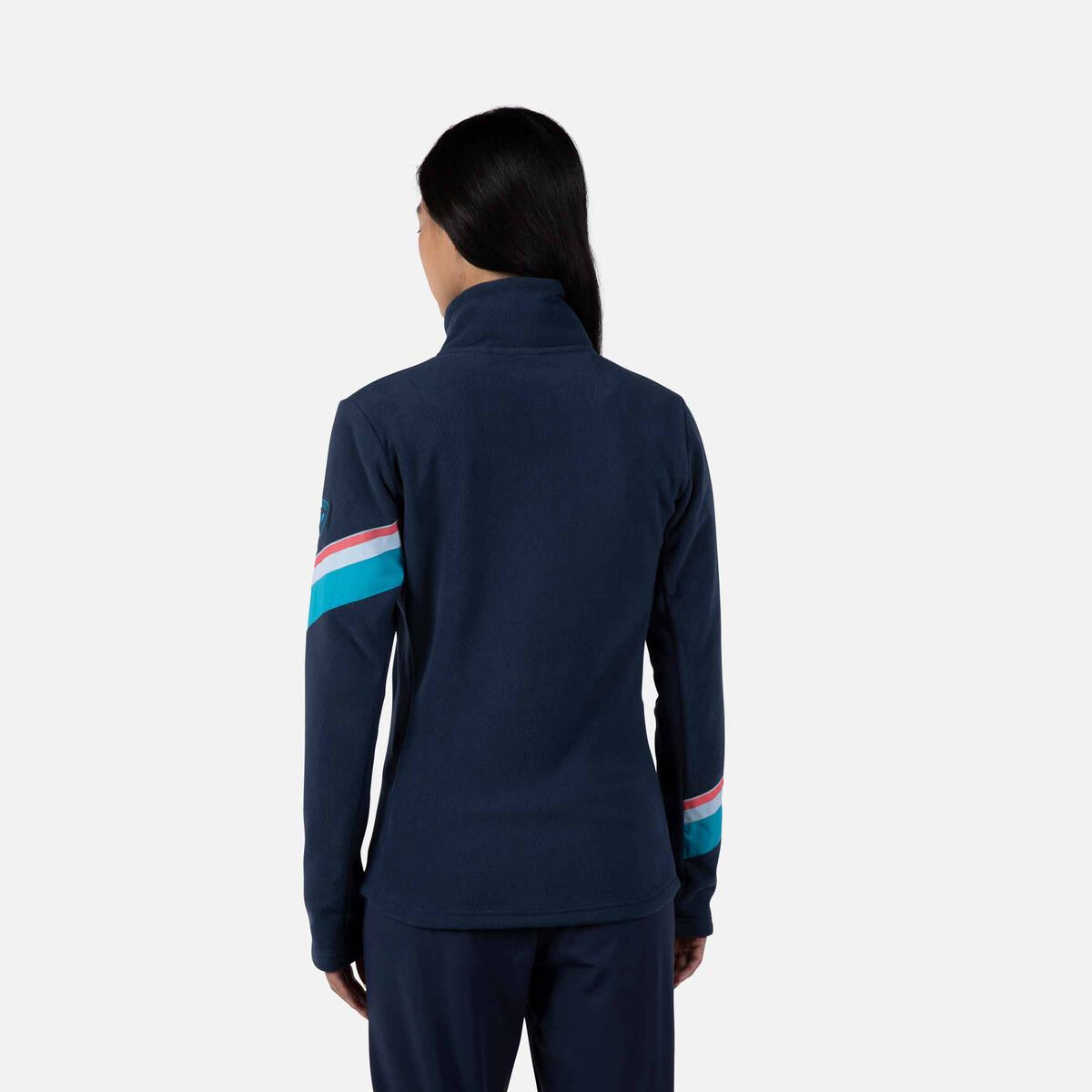 Damenfleecejacke mit durchgehendem Reißverschluss Strawpile