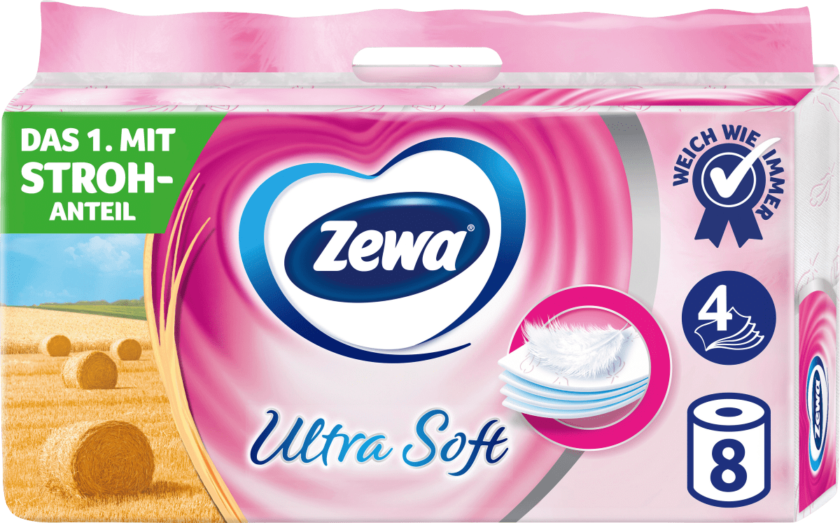 Toilettenpapier Ultra Soft 4-lagig (8x150 Blatt), 8 St
