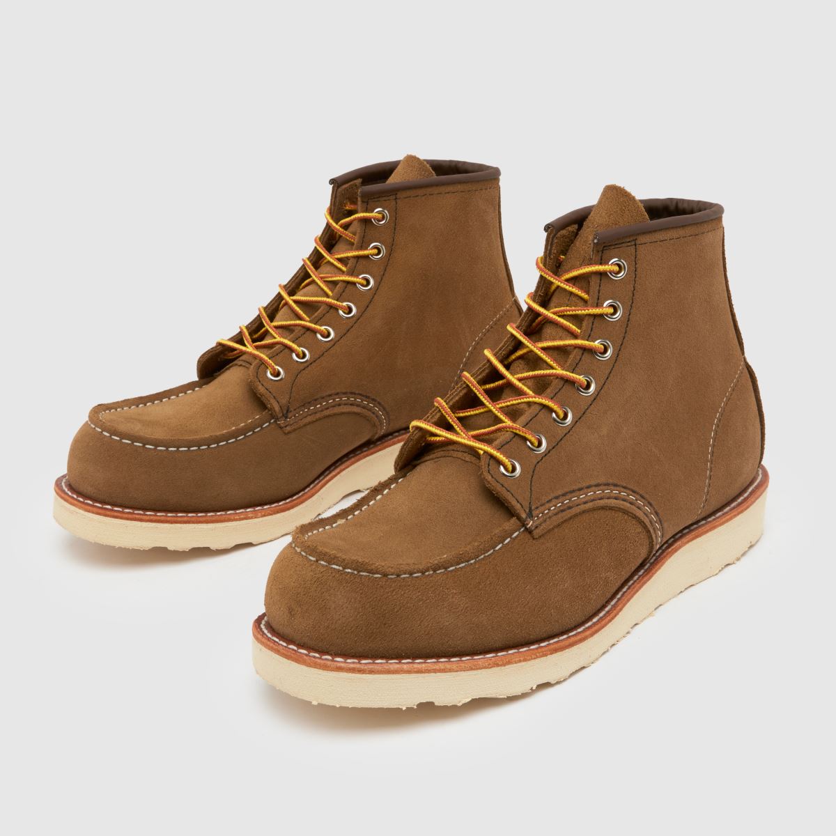 Red Wing – 6-tums klassiska stövlar med mockatå i khakifärg