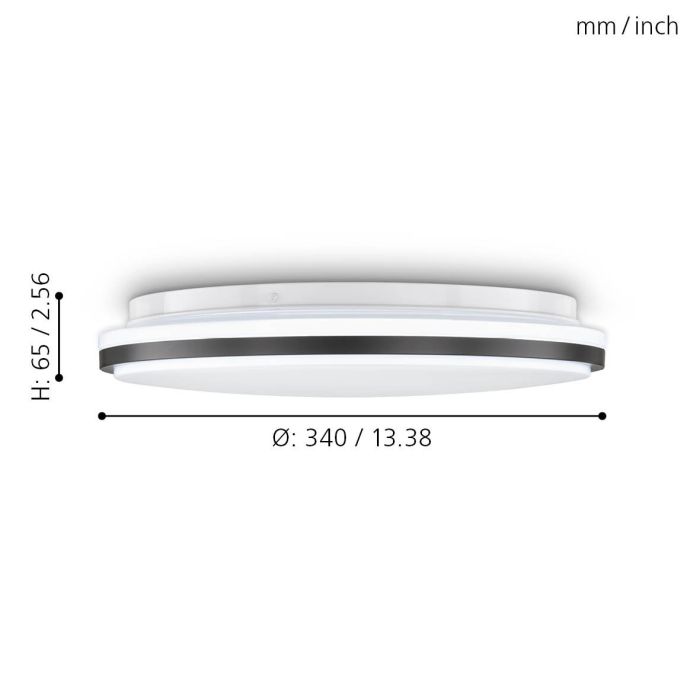 EGLO LED Deckenleuchte Marunella Silber