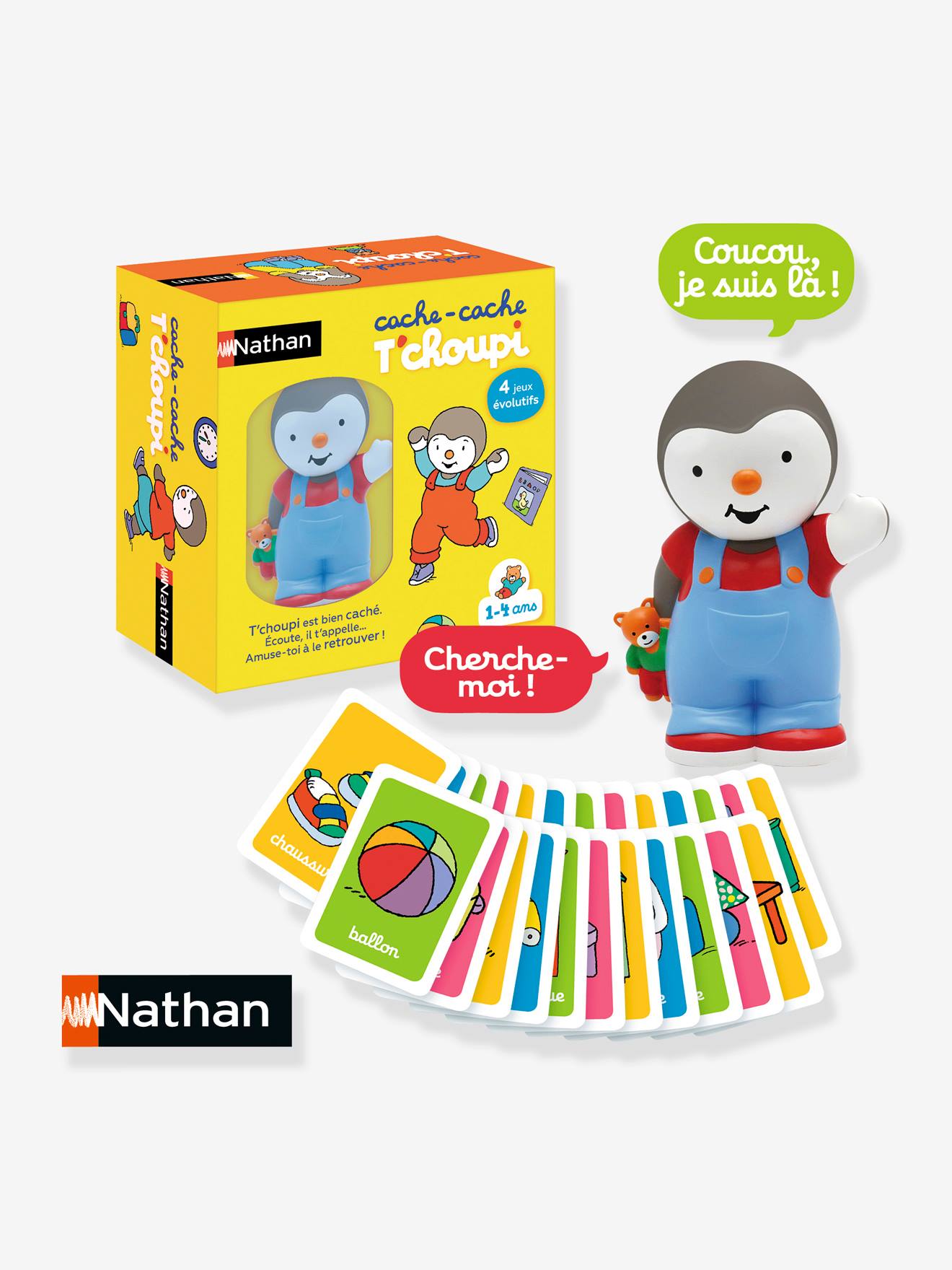 Cache-cache T'choupi NATHAN jaune