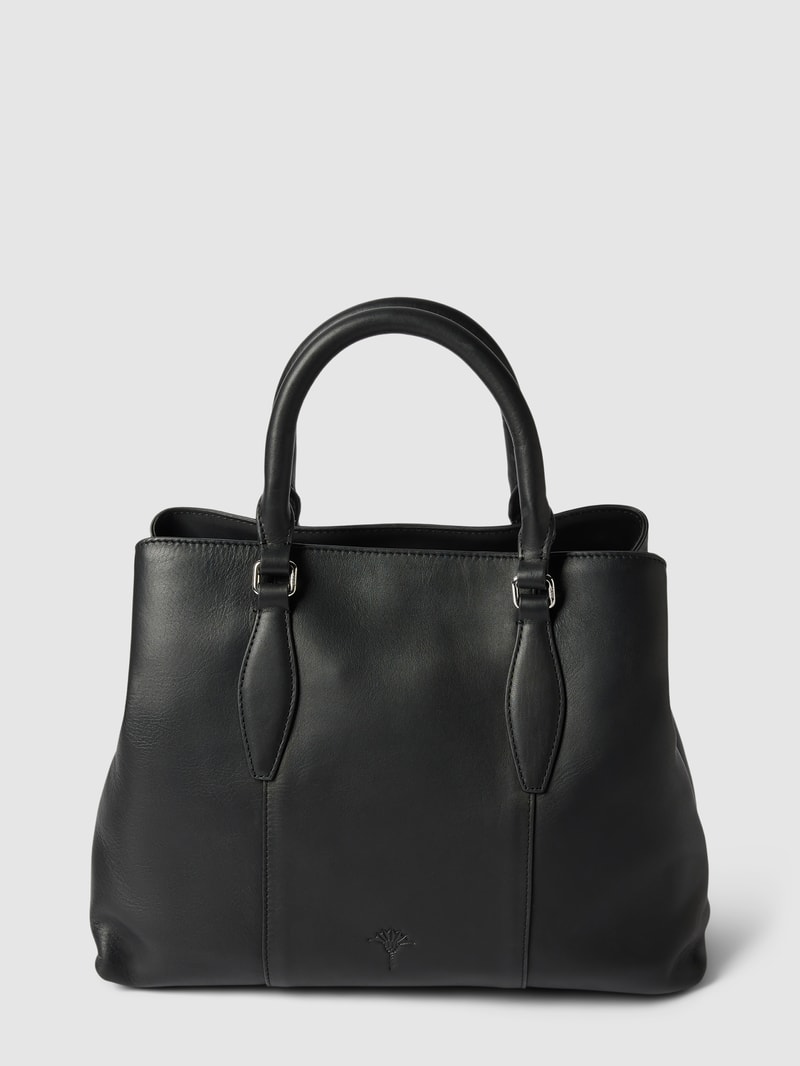Handtasche mit Label-Print Modell 'Sofisticato Emery' in black