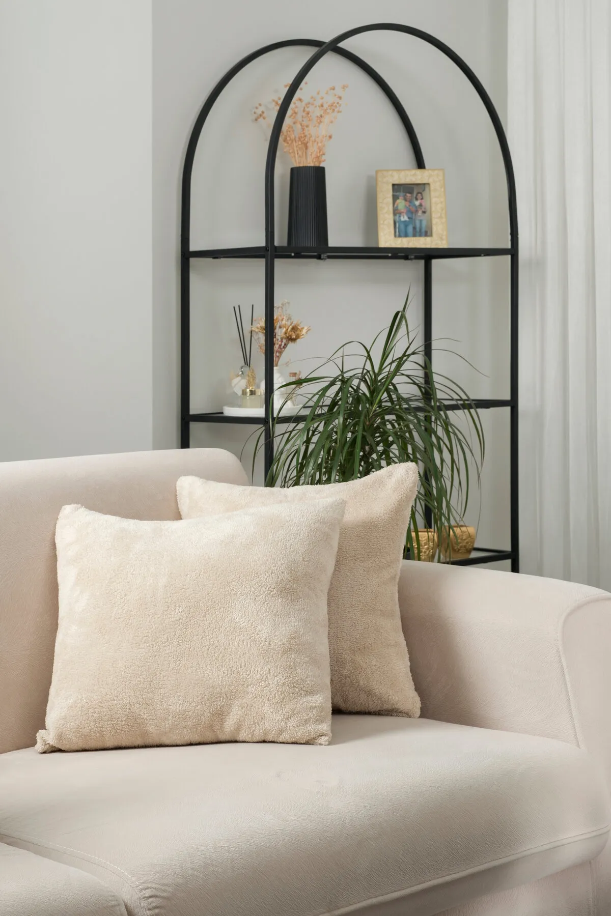 Formeya  Doppelseitiger Wellsoft-Stoff, 2-teilig, 55 x 55 cm, als Geschenk, dekorativer Plüsch-Kissenbezug