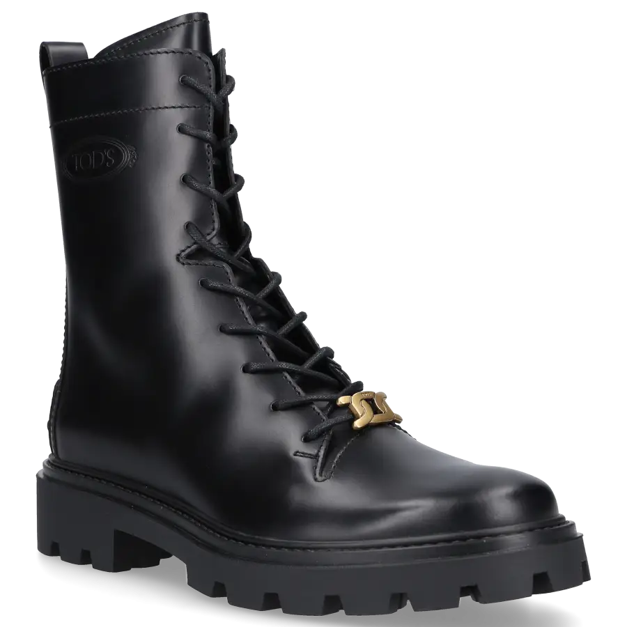 Tod's - Stiefeletten COMBAT Kalbsleder - schwarz