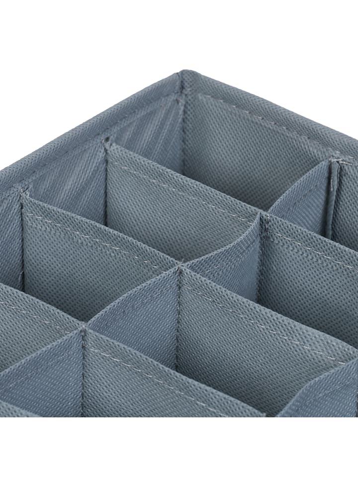 relaxdays 4-tlg. Schubladen-Organizer Set in Grau günstig kaufen onesize