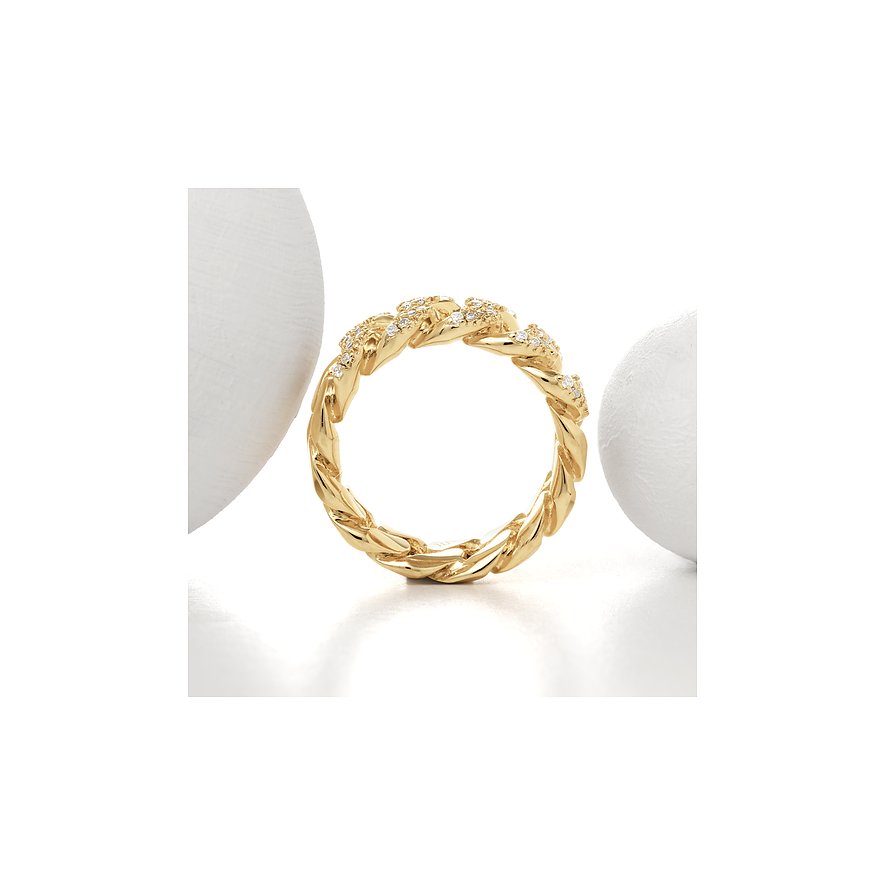 JETTE Damenring GLITTER CHAIN