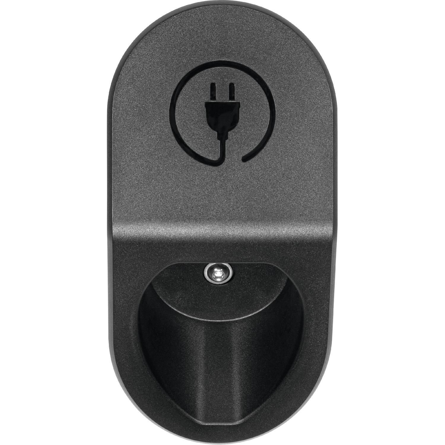 TechniSat Kabel- und Steckerhalter Typ 2 Wandhalterung für Ladekabel Elektroauto Elektroauto-Ladestation-Halterung, (Kabelaufhängung für alle Ladekabel mit Typ 2 Stecker, einfache Montage)