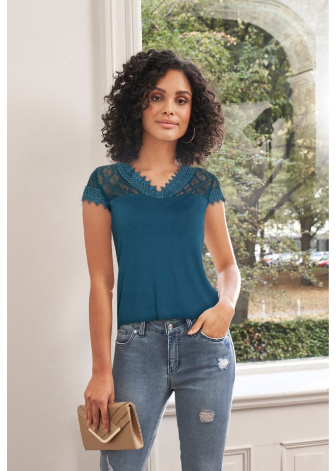 Shirt mit Spitze