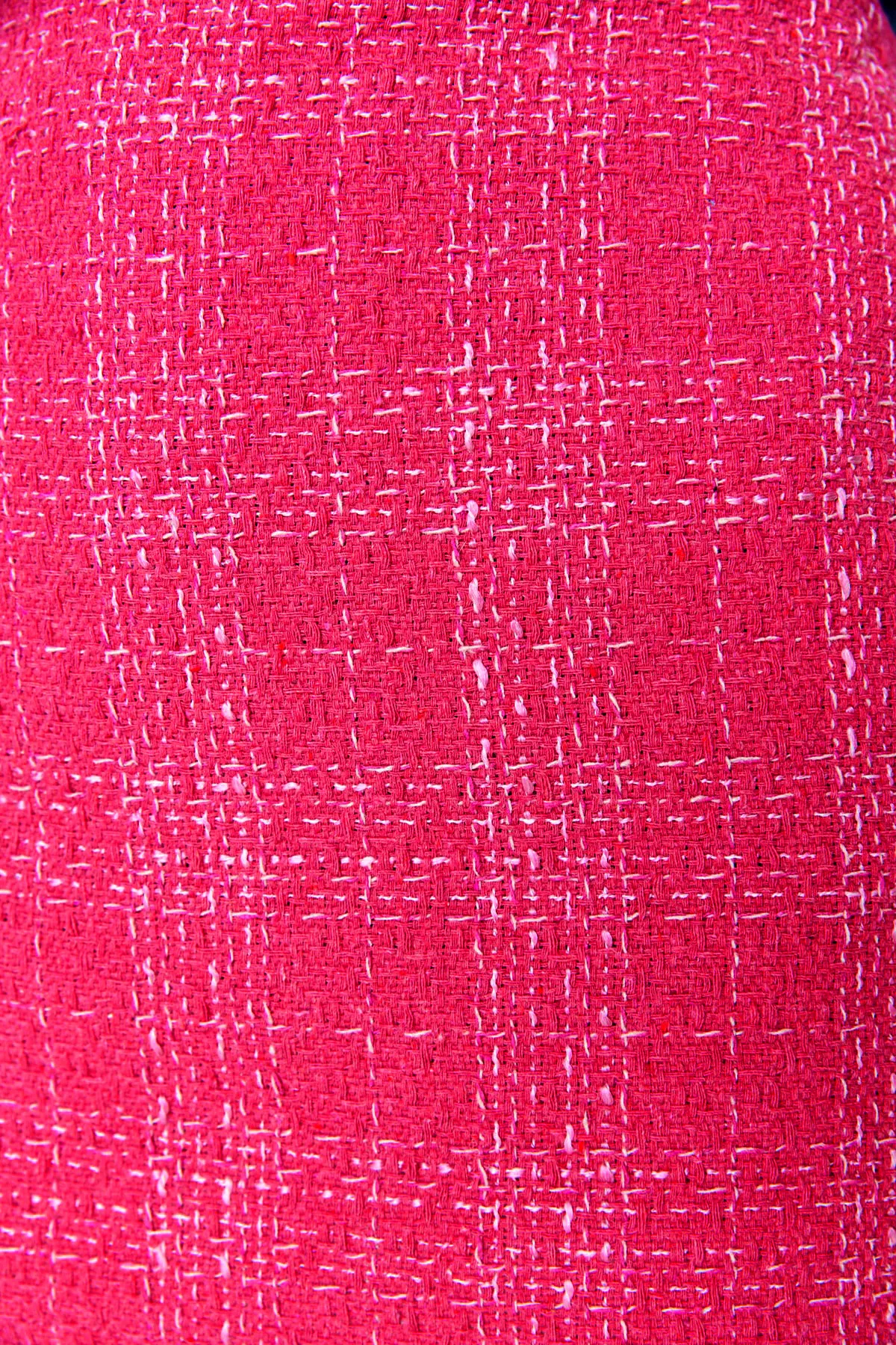 Trendyol Collection  Rosa Mini-Tweedrock mit geradem Schnitt - Bleistiftstoff, TWOAW23ET00105