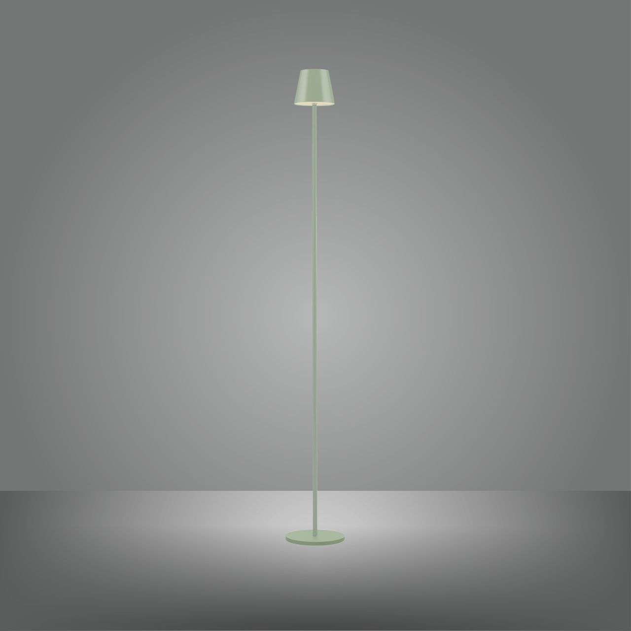 JUST LIGHT Akku-Stehleuchte EURIA, 1x LED-Board/2,50Watt/3000Kelvin, IP54, Grün