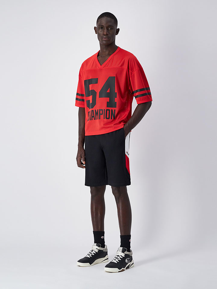 Champion Shorts in Schwarz/ Rot/ Weiß günstig kaufen