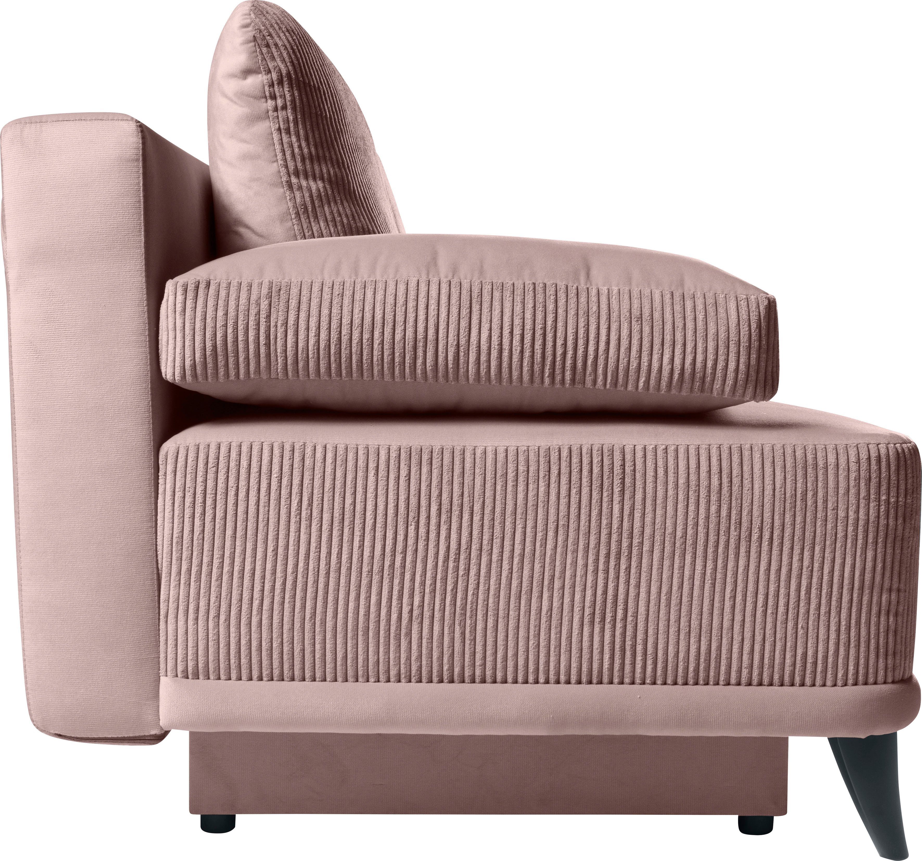 WERK2 Schlafsofa Rosso, 2-Sitzer Sofa und Schlafcouch mit Federkern & Bettkasten