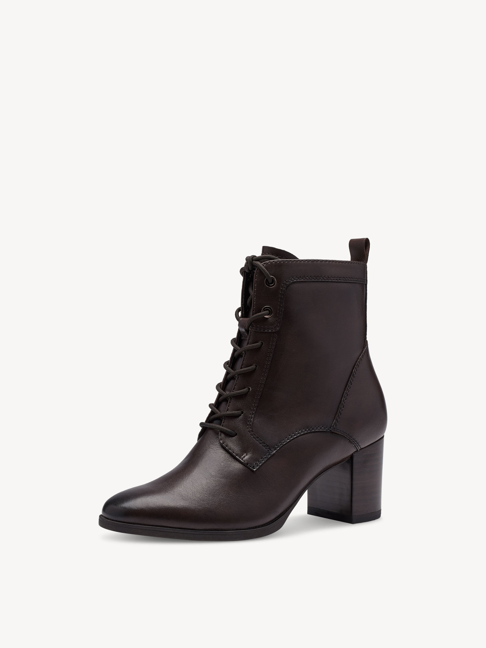 Bottine en cuir - marron