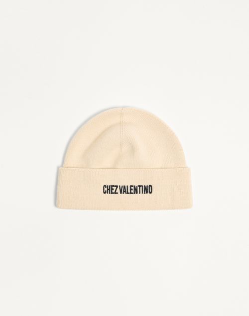 Gorro tricotado em lã da Chez Valentino
