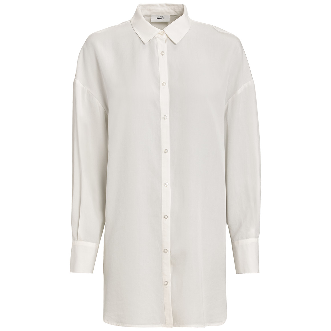 Damen Longbluse mit Kentkragen
