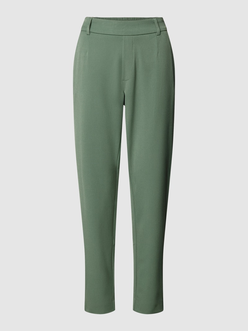 Slim Fit Stoffhose mit Bundfalten Modell 'VARONE' in bottle