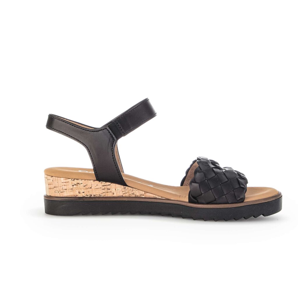 Gabor comfort Keilsandalette schwarz