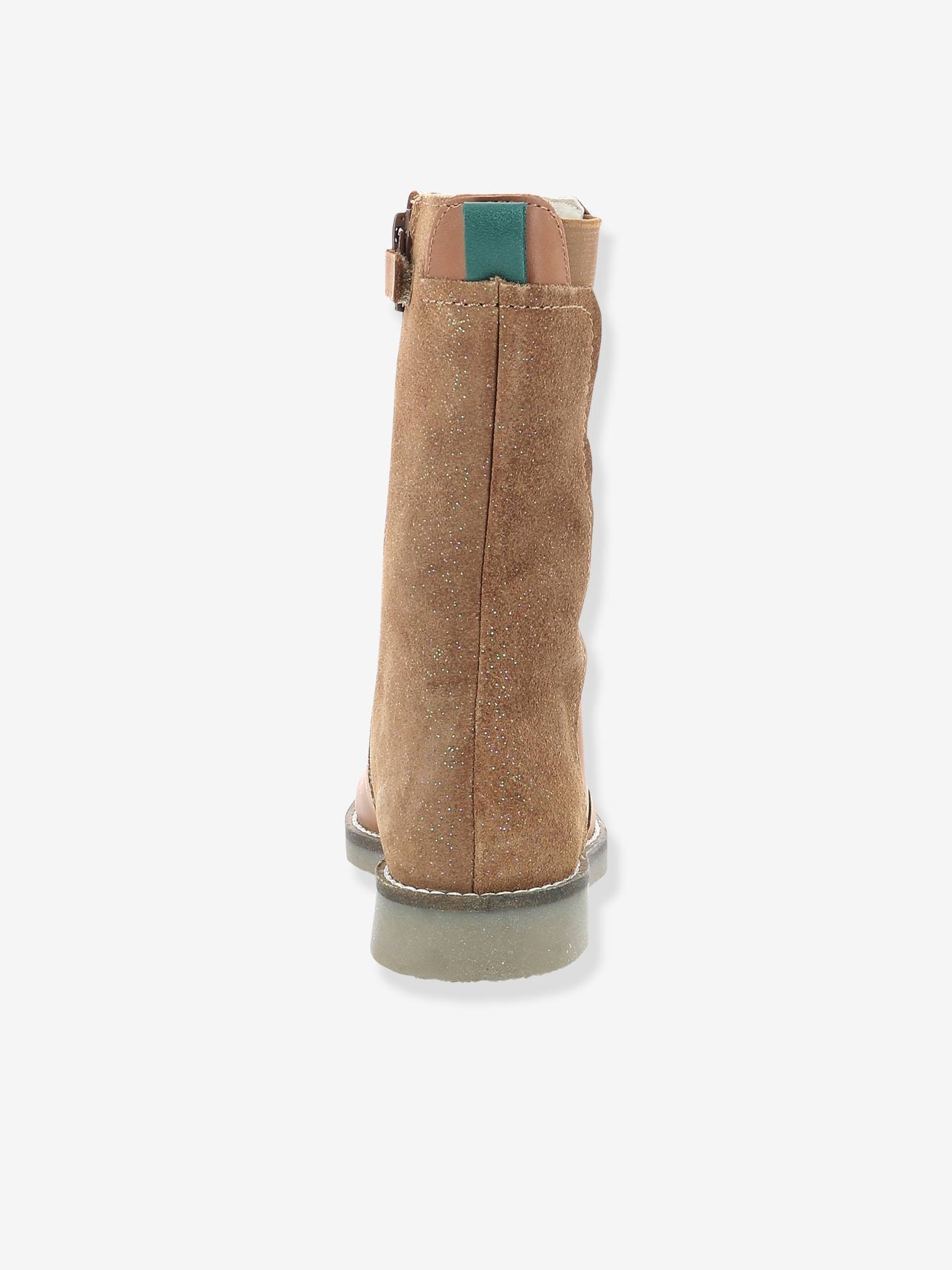 Bottes fille Ny Kraft KICKERS® camel fantaisie