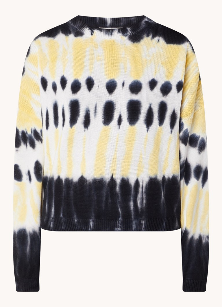 Pulover Ba&sh Tutti din tricot fin cu imprimeu tie-dye