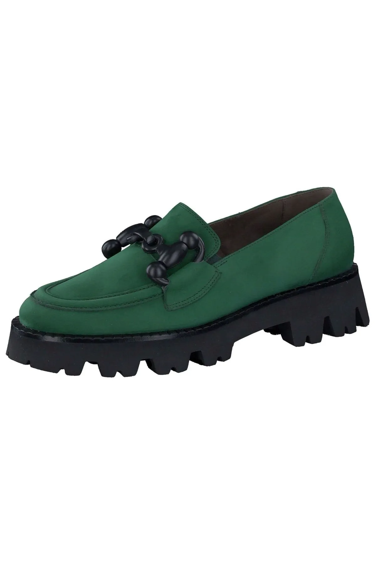 Paul Green  Flacher Schuh - Grün - Blockabsatz