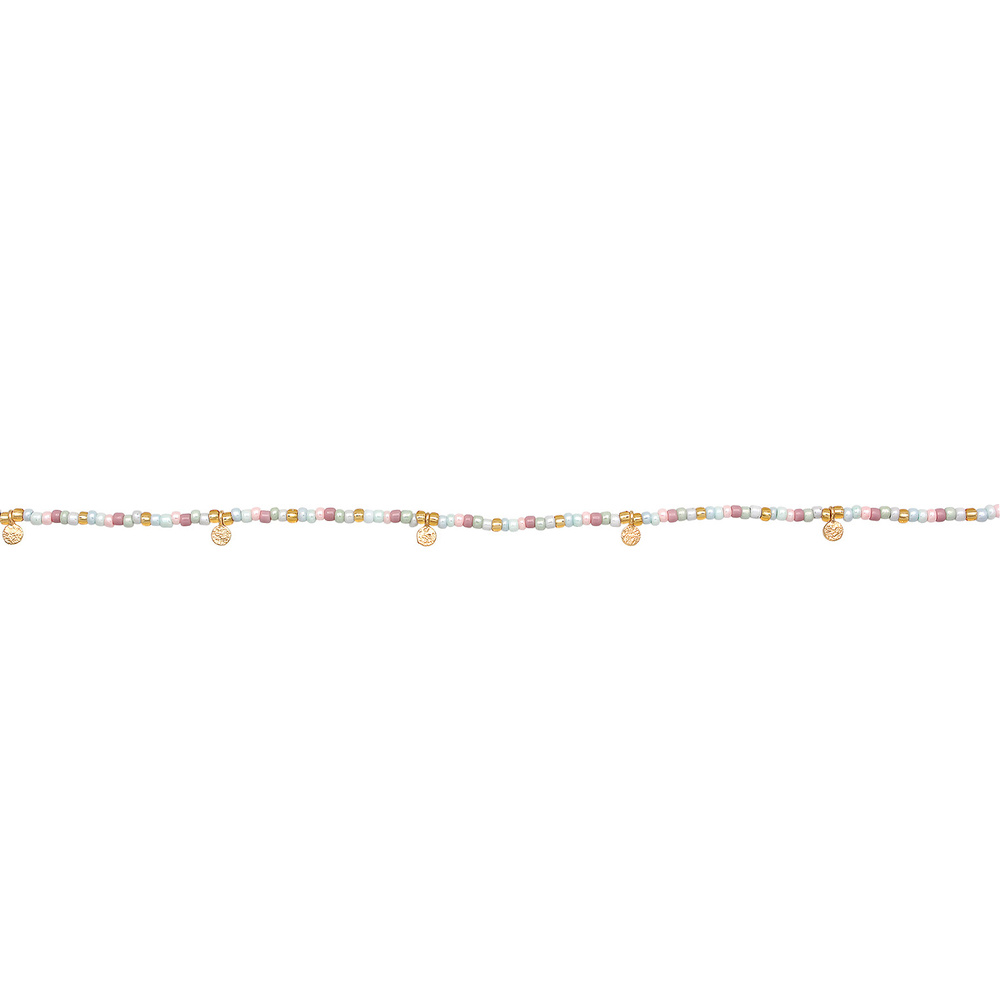 Elli Elli Collier Femmes Choker plaquettes Beads multicolores en argent sterling 925 p collier