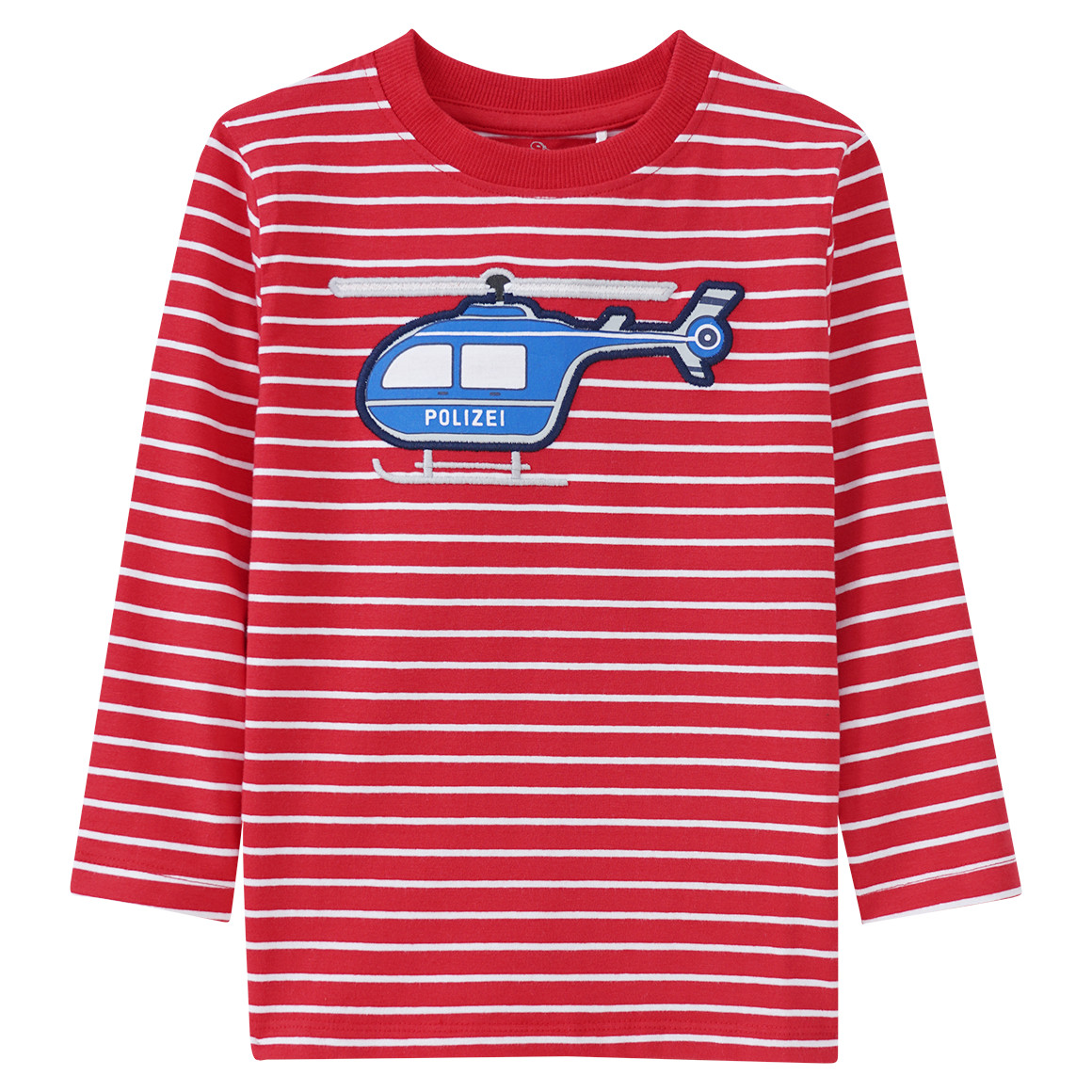 Kinder Langarmshirt mit Polizei-Applikation