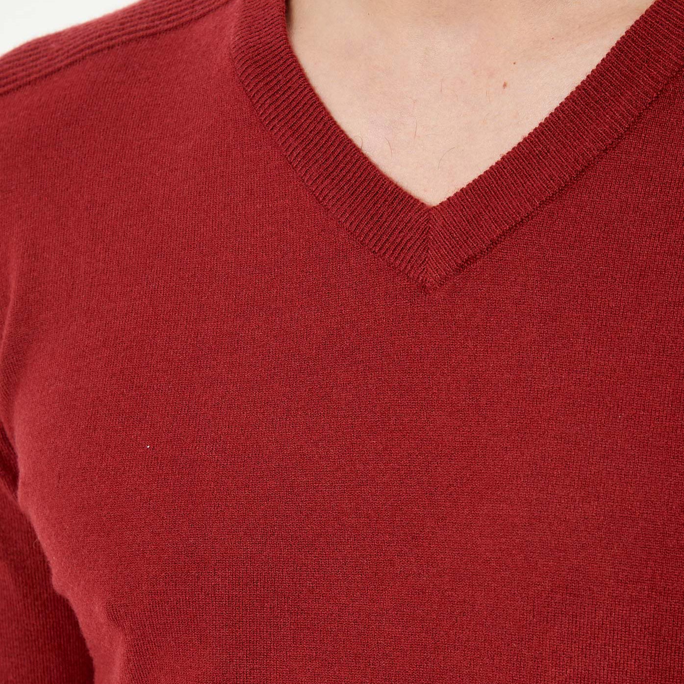 VYLA   Pull bordeaux homme
