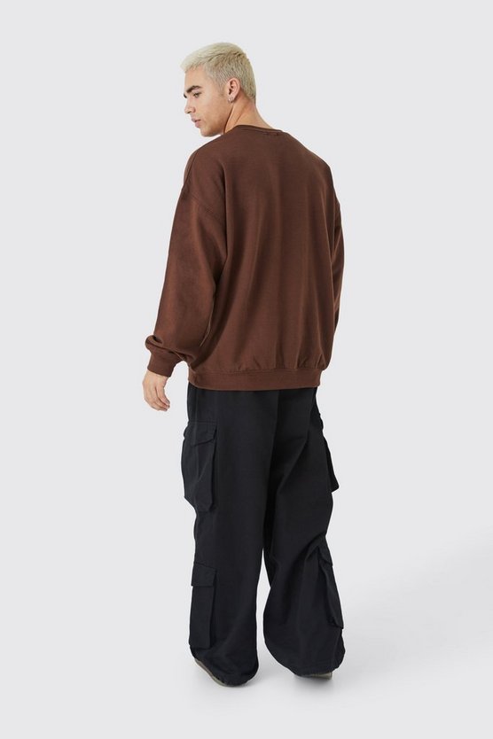 Oversize Sweatshirt mit Homme Department-Print