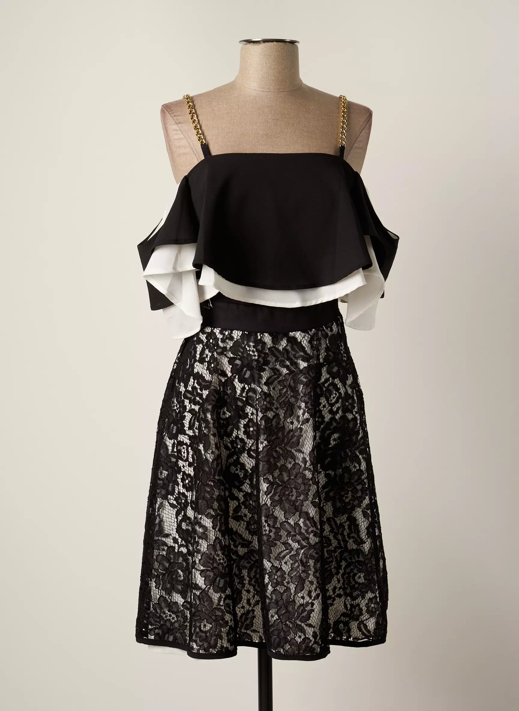 Rinascimento Robes Mi Longues Femme couleur noir