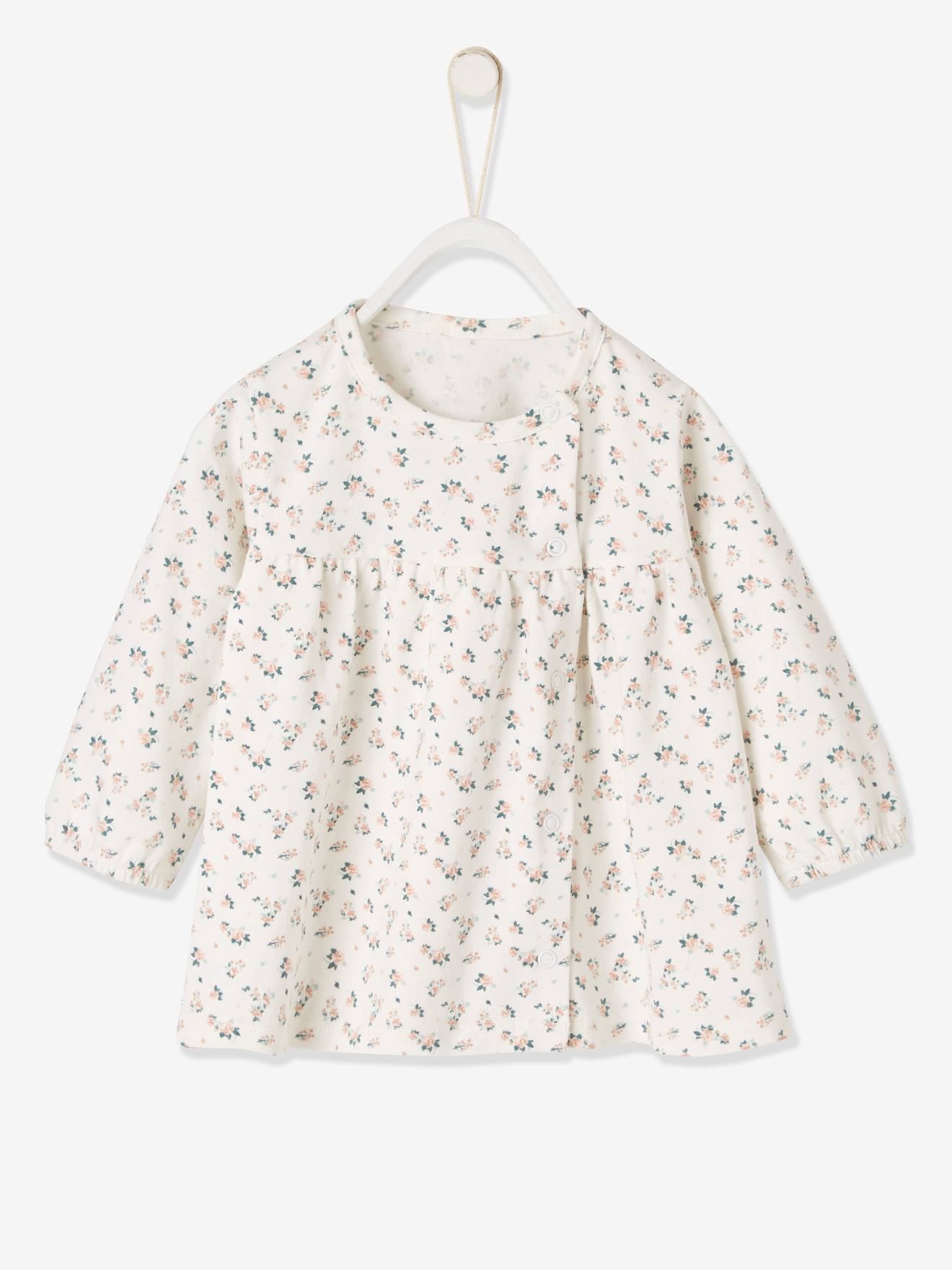 Vertbaudet Mädchen Baby Set aus Haarband, Kleid & Leggings Oeko Tex - pudrig rosa