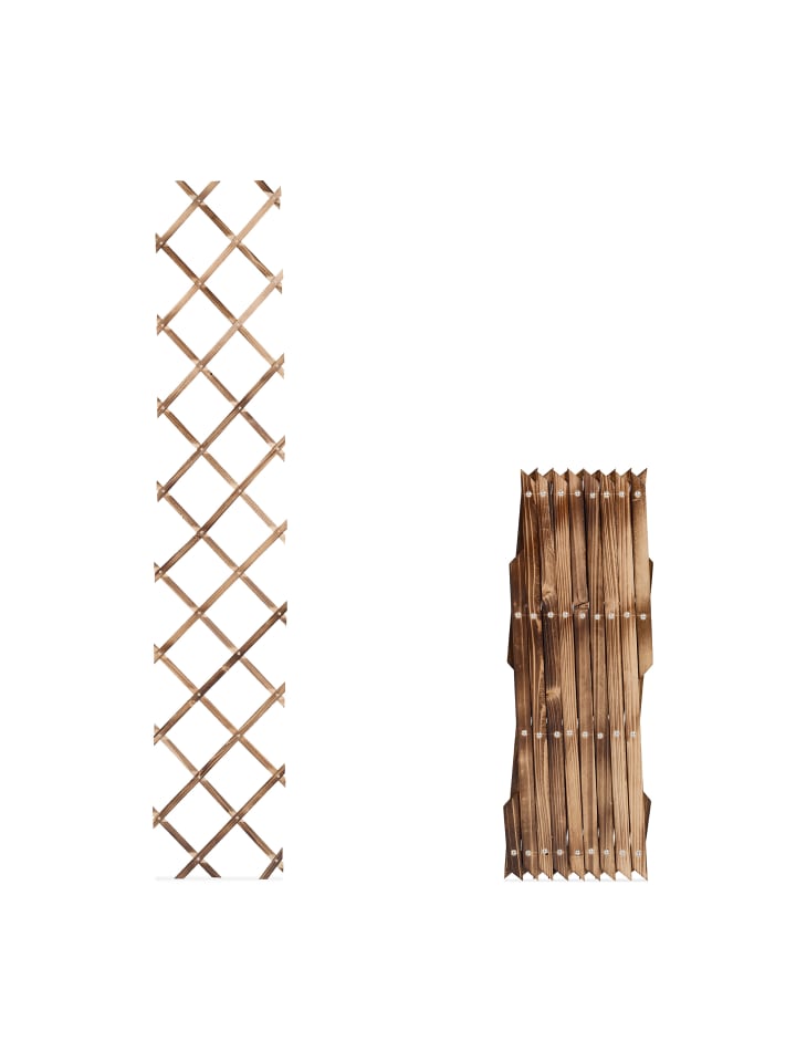 relaxdays 3 x Rankgitter in Braun - (B)30 x (H)180 cm günstig kaufen onesize