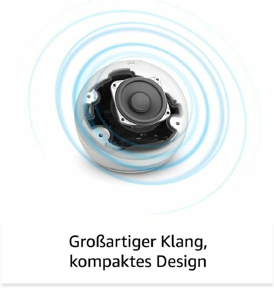 Amazon Echo Dot mit Uhr 5. Generation WLAN Alexa Bluetooth-Lautsprecher (WLAN (WiFi), Bluetooth, A2DP Bluetooth, AVRCP Bluetooth, mit Sprachsteuerung Smart Speaker, LED-Lichtring, eero integriert)