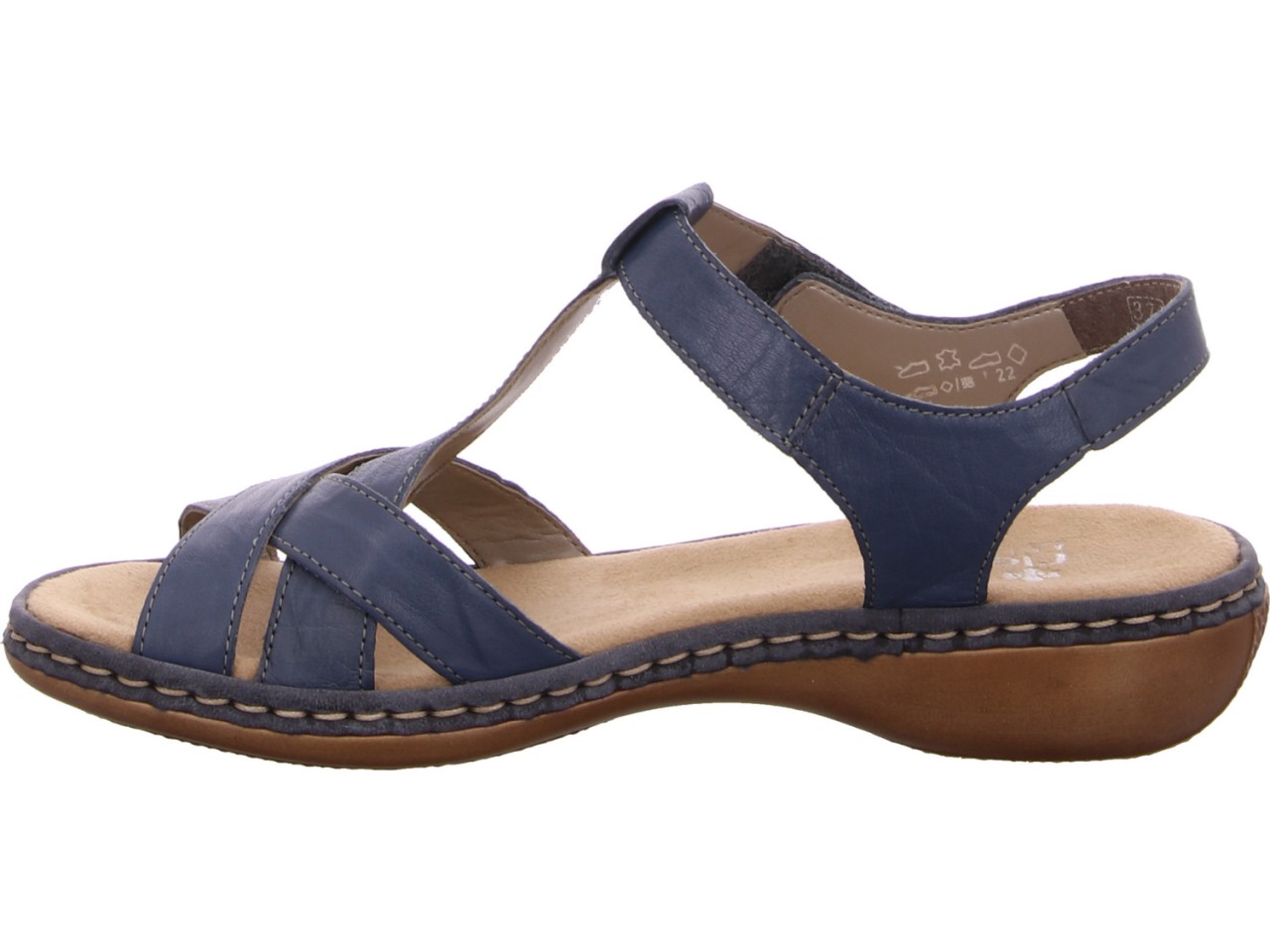 RIEKER Klassische Sandalen blau