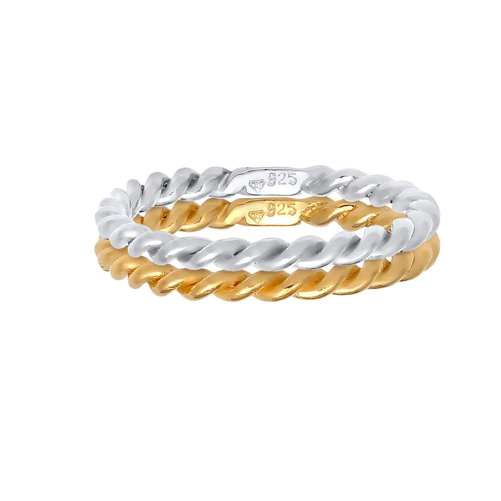 Elli Elli Bague Ringset 925 Sterling Silber Bague