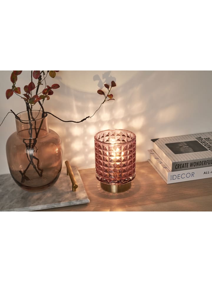 Pauleen Cute Glamour mobile Tischleuchte Timer Batterie Rosa günstig kaufen onesize
