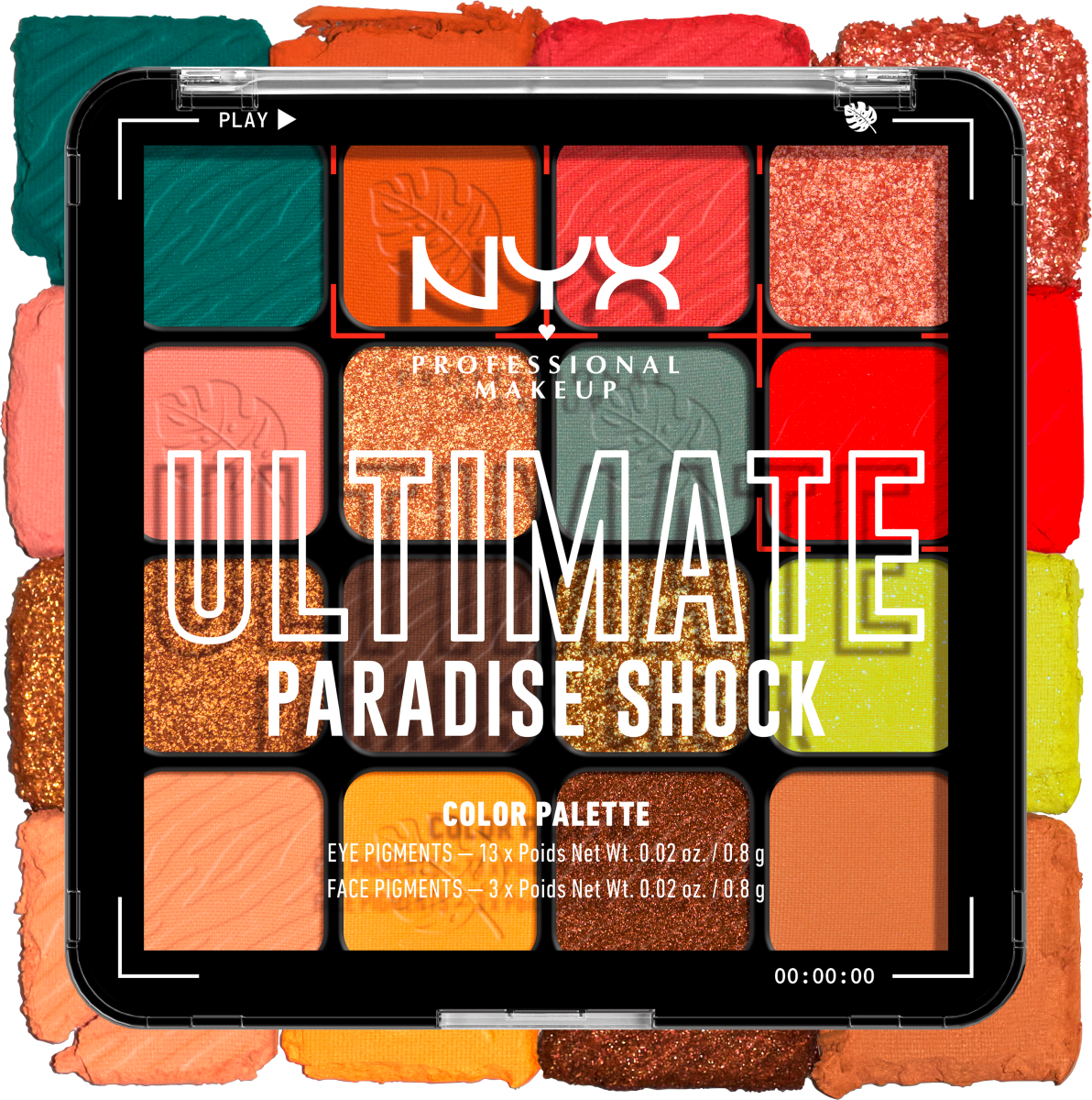 Lidschatten Palette Ultimate 02W Paradise Shock, 12,8 g