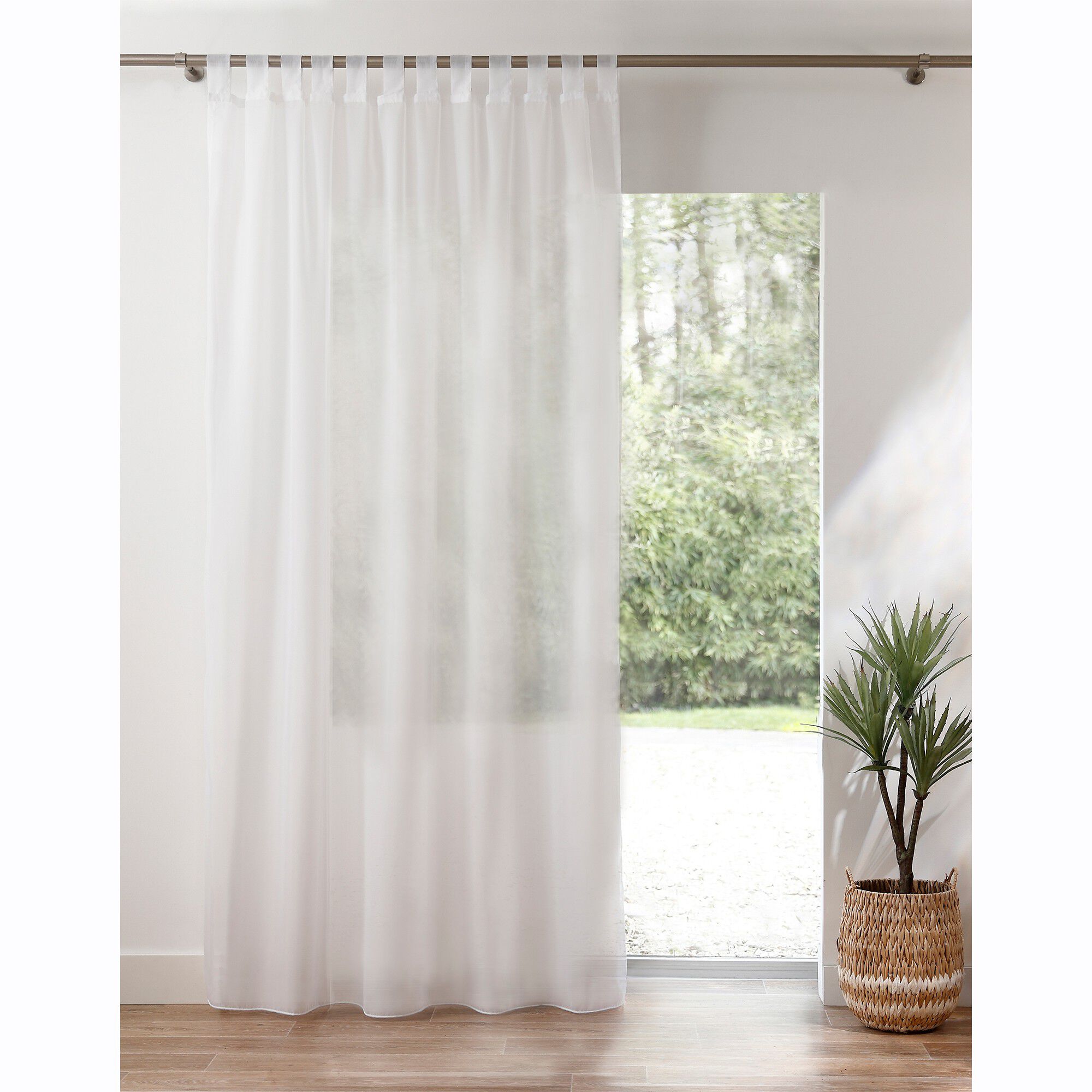 Panneau voile uni finition pattes