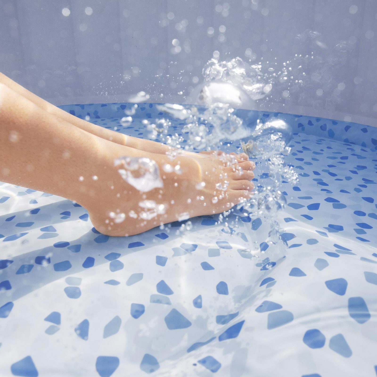 BESTWAY Whirlpool LayZSpa, Whirpool Ø196cm Lay-Z-Spa Aufblasbar Pool Massage-System 24 Std. Service von Bestway Filterpumpe Indoor & Outdoor TÜV/GS geprüft