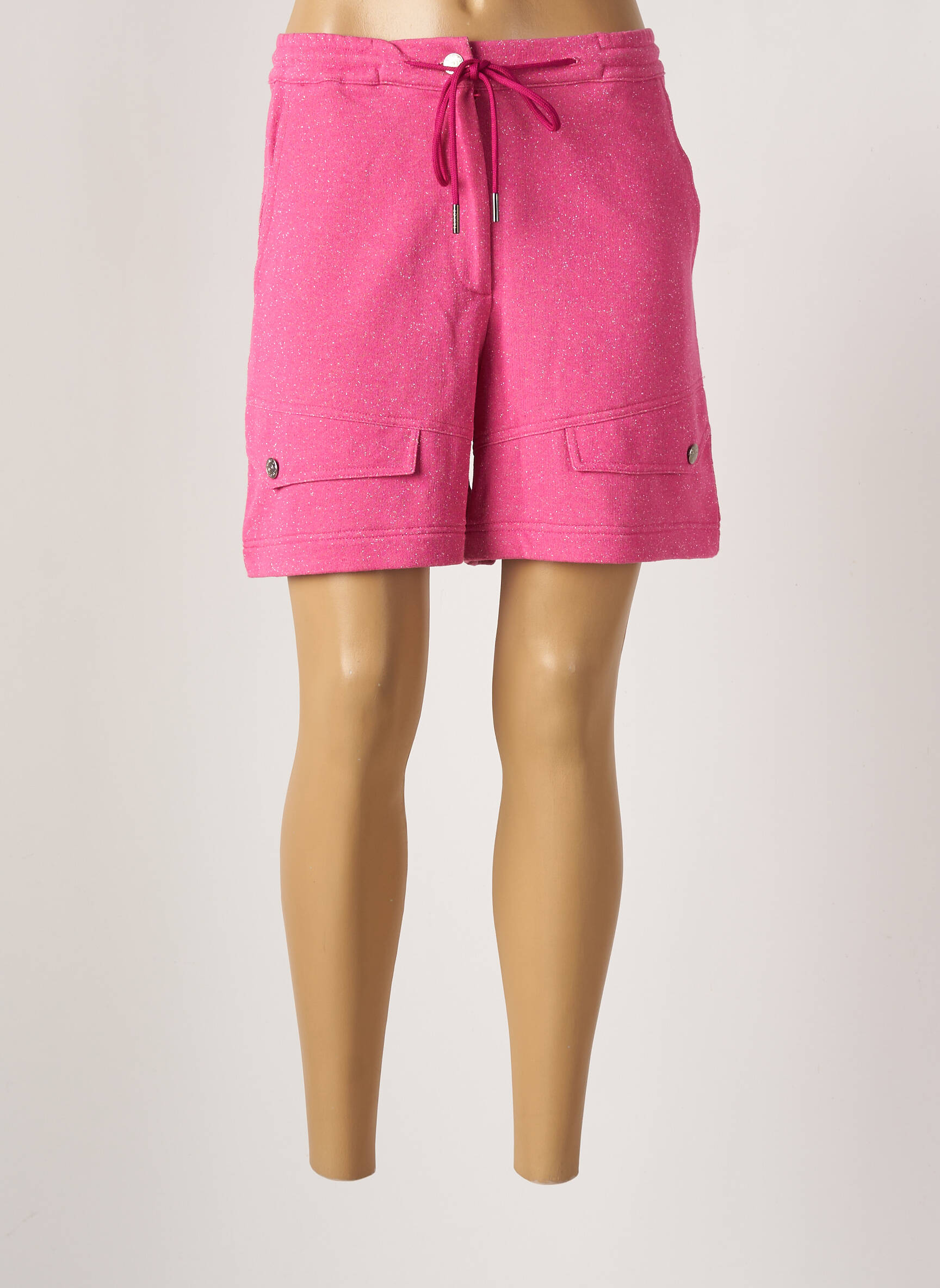 Tricot Chic Bermudas Femme couleur rose