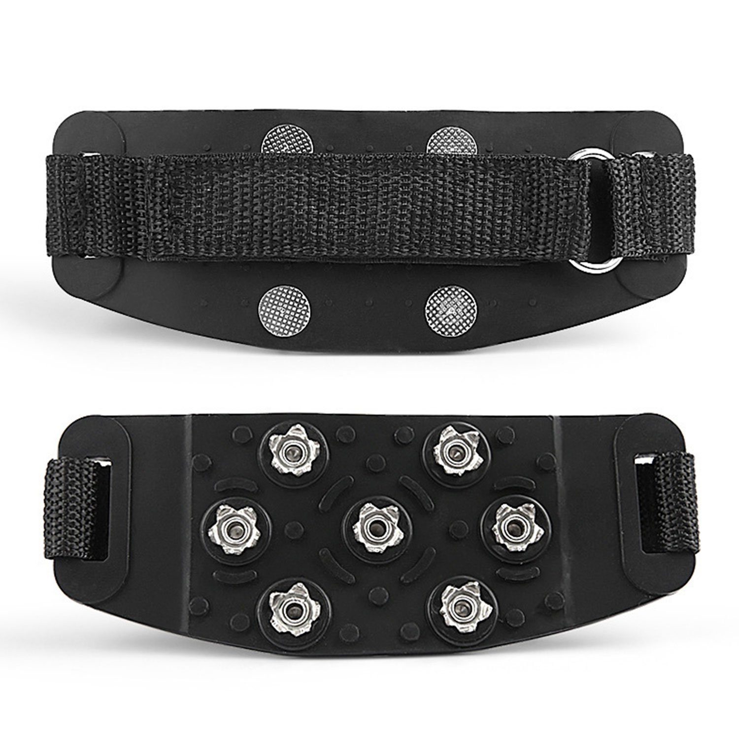 TOPMELON Steigeisen 2paar Schuhspikes Schuhkrallen Silikon Anti-Rutsch-Spikes