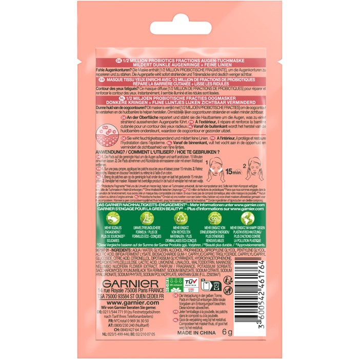 2 Million Probiotics Augen-Tuchmaske