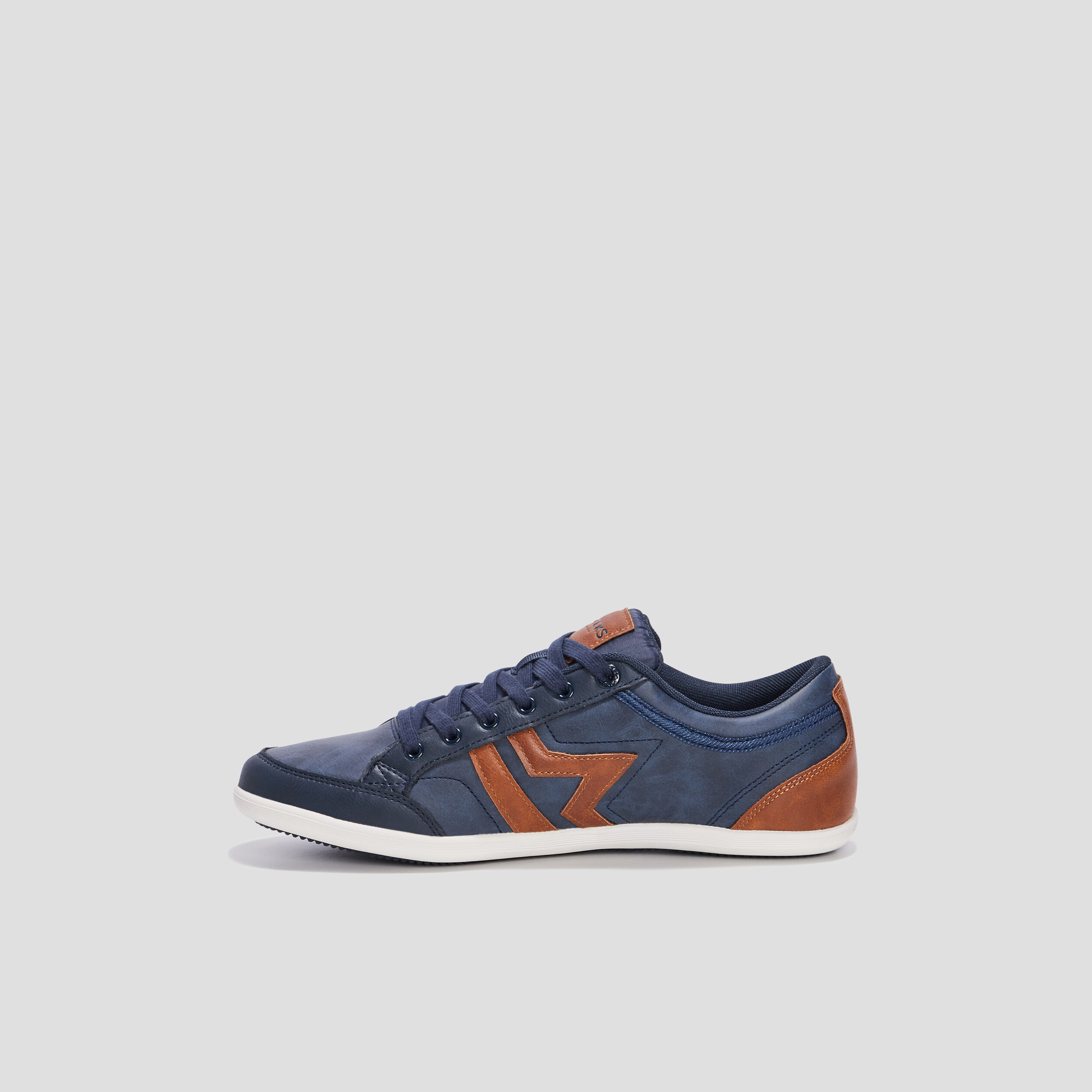 Baskets plates Creeks bleu marine homme | La Halle