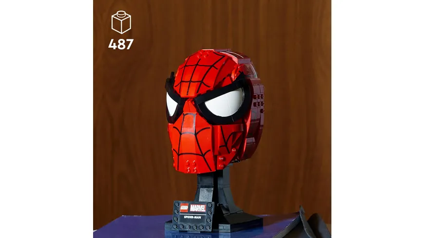 LEGO Marvel 76285 Spider-Mans Maske, Superhelden-Modellbausatz für Erwachsene