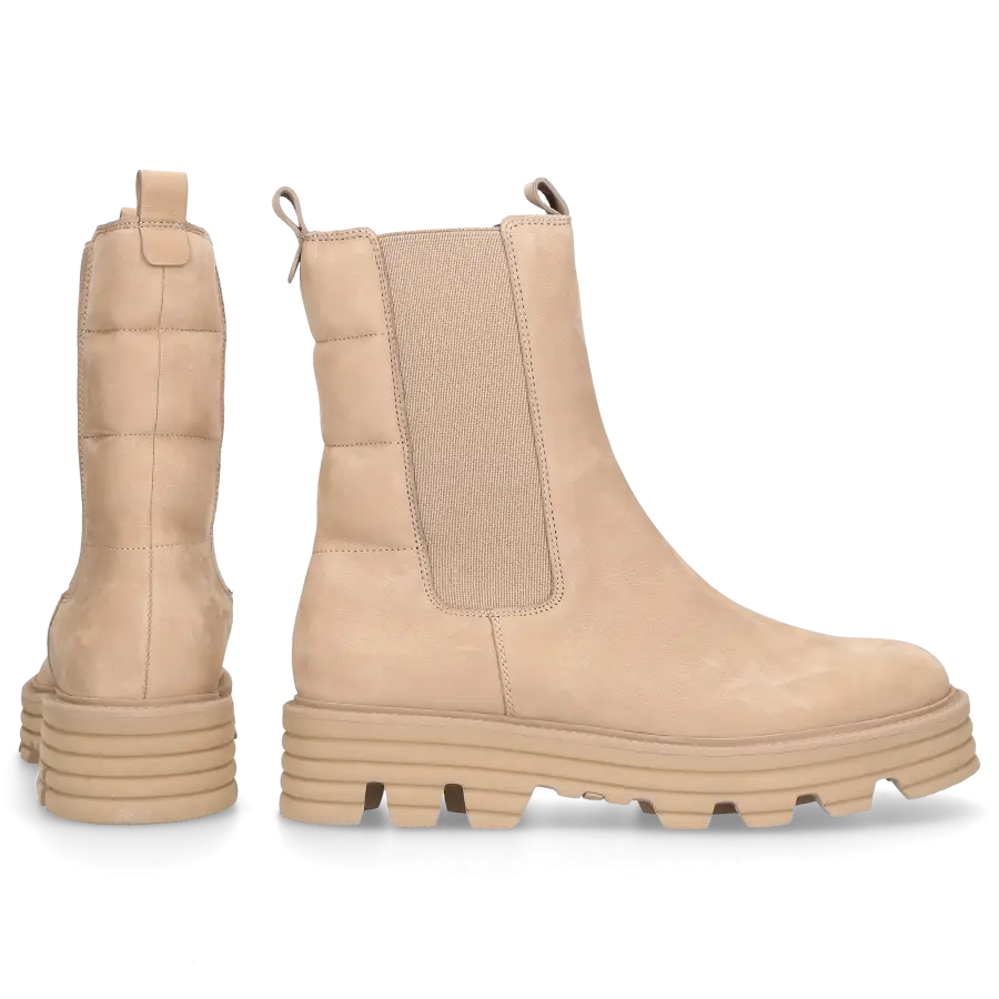 305 SOBE - Chelsea Boots DIZZY Nubukleder - beige