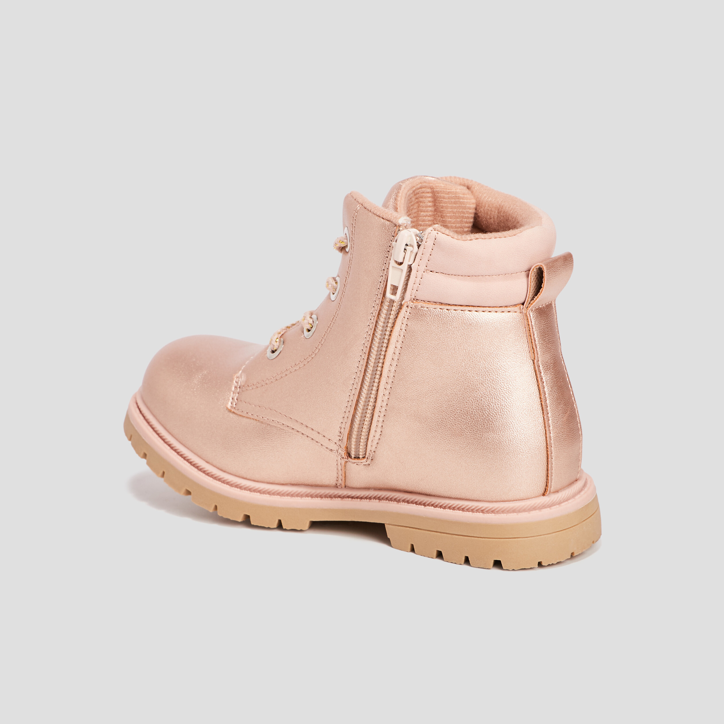 Bottines irisées rose champagne fille | La Halle