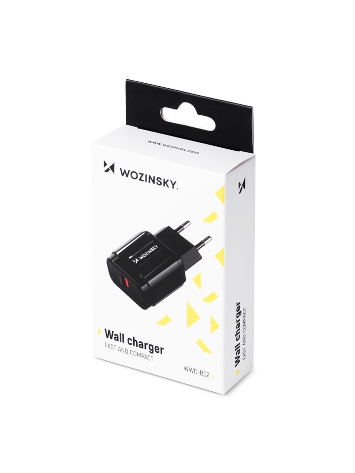 Wozinsky USB 3.0 Wandladegerät Handyladegerät Netzladegerät in Schwarz günstig kaufen onesize